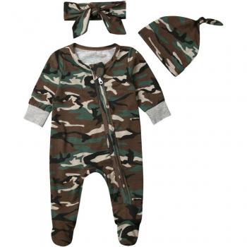 Barboteuse Coton Camouflage pour Tout-Petits