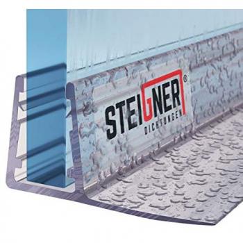 Joint en PVC pour paroi vitrée 90 cm – STEIGNER – Transparent – Résistant aux fissures