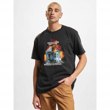 Mister Tee Good For Health Oversize T-Shirt, black acid washed, XL