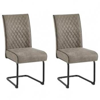 ByLIVING Freischwinger »Maria-XXL 2er-Set«, Microfaser VINTAGE
