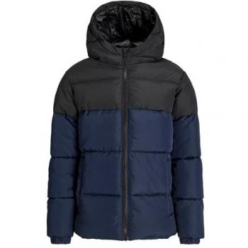 Jack & Jones Maze Puffer Jacket: Sky Captain Black, 14 Years Boys’ Edition