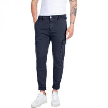 Replay Pantaloni Cargo M969e.000.8366197 Black / Dark Grey Taglia 30