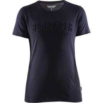 Donna T-Shirt 3D in Blu Marina con Blaklader