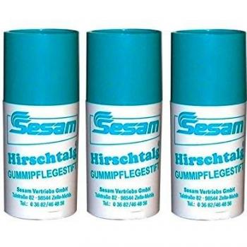 SESEAM Hirschtalg Gummipflegestift Hirschtalgstift Gummipflege Gummibalsam 25 ml