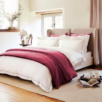 Christy Pink Sateen Satin Duvet Cover Set – Double Size