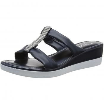 Lotus Women Cambio Open Toe Sandals, Navy Matt