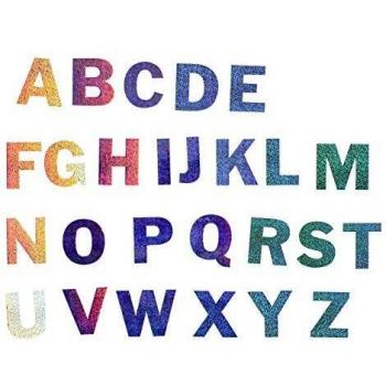 Sachet de 50 stickers holographiques alphabet