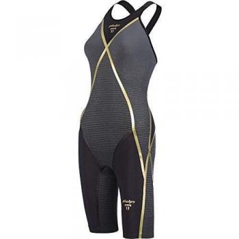 Costume da Bagno Professionale Phelps Matrix Donna Nero Grigio Scuro
