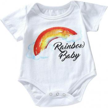 Newborn Rainbow Letter Bodysuit