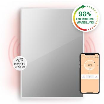 Stufa a infrarossi Klarstein La Palma 750W 2-in-1 con specchio 85x60cm