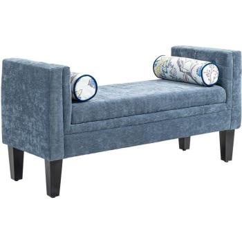 Relax Moderno: Panca Fondoletto Braccioli in Nero e Ciniglia – 115,5×45×56 cm
