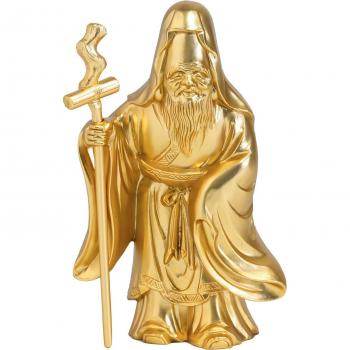 Gold‑Coated Takaoka Buddha of Luck – Fukurokuju Design