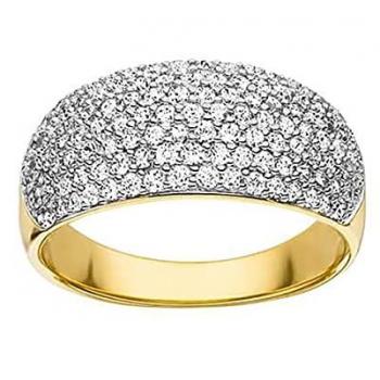 Viventy 784931 Damenring Silber 925 mit Zirkonias vergoldet