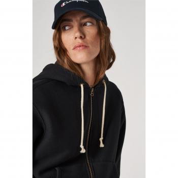 Felpa oversize con cappuccio e zip Reverse Weave