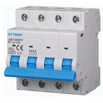 Interrupteur thermique photovoltaïque 4p DC 1000 V 16 A 6 kA – 4 modules DIN (Ettroit JX6416)