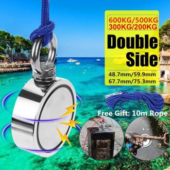 Max 600kg Double‑Sided High‑Strength Round Neodymium Magnet D