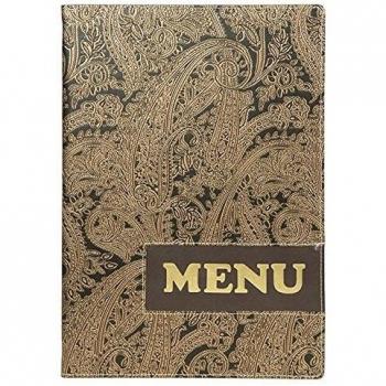 Chemise Securit pour cartes de menu Design Paisley A4
