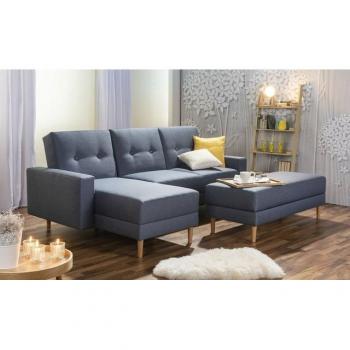 Max Winzer® Ecksofa „Just Chill“ – Schlafsofa mit Recamiere, Rückenverstellung, Stauraumhocker, Größe B/H/T: 230 × 93 × 152 cm