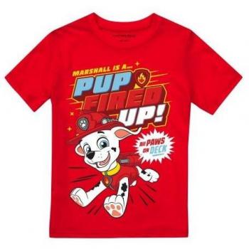 Tee-shirt Paw Patrol Jeune Garçon Pup Fired Up Marshall