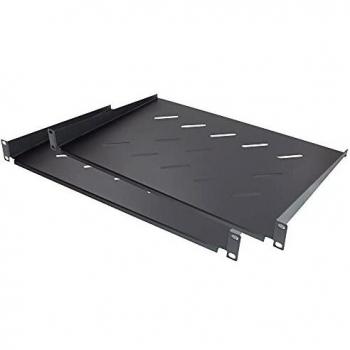 19 Fachboden, Befestigung vorne, Einbautiefe 300 mm, 2er Set, tiefschwarz (RAL9005), Good Connections® (GC-N0089)