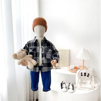 Camisa de Invierno a Cuadros para Niños