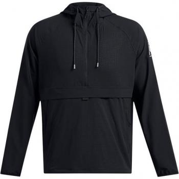 Giacca a vento con cappuccio Under Armour Run Anywhere nera Uomo L