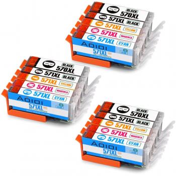 Canon PGI-570XL/CLI-571XL Cartridge Alternative for PIXMA MG and TS Models (MG5750–MG6853, TS5050–TS6052)