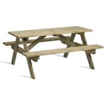 Sturdy 6 Seater Hereford Picnic Table for Outdoors