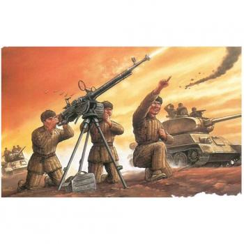 Dragón Corea Guerra Voluntarios China DShK Metralhadora Equipo de Plástico Modelo DR6809 1/35 Antiaéreo Popular