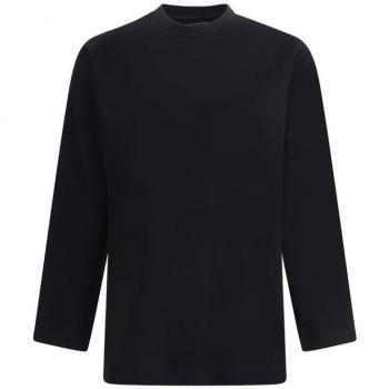 Y-3 Men's Black Maxi Print Long Sleeve Top