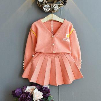 Toddler Girls Cardigan and Skirt Set