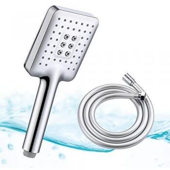 Doccia Soffione Flexi‑Tube ASHORT – Design Pulsante Cromo