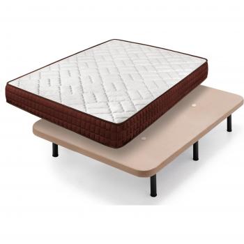 Viscosoft Ergos 15: Cama Express con Base Beige y Patas de 25 cm