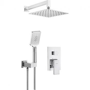 Lomadox ANEMON-30 Duschsystem Unterputz in silber