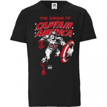 The Origin Of Captain America T-Shirt für Herren