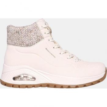 Bottines Femme Skechers Uno Rugged Darling Daze – Beige – Lacets – Compensé