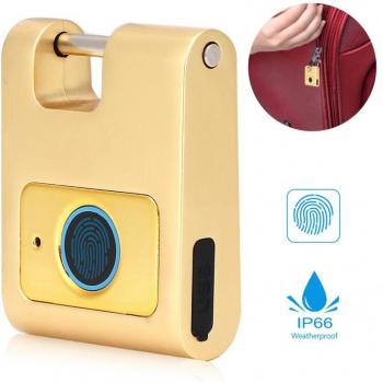 10 Fingerprint Zinc Alloy Padlock for Travel