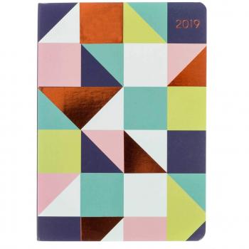 Daily A6 Diary with Geometric Flush Cut – Ryman 2019