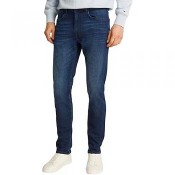 Jeans Tommy Hilfiger Core Bleecker Blu Scuro, Taglia 34, Slim Fit