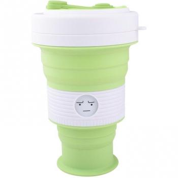 Portable Silicone Sport Bottle with Straw