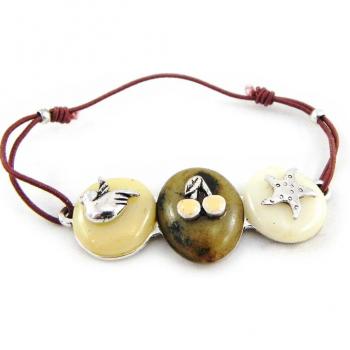 Beige Marrón Pulsera Liberty H3539