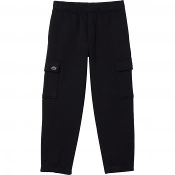 Lacoste Boys' Black Cargo Sweatpants
