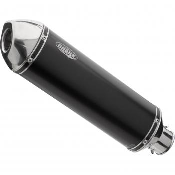 SHARK EXHAUST DSX-5 eloxierter Aluminium-Auspuff schwarz