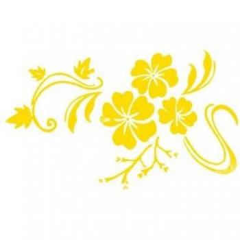 3D Floral Wall Decal for Living Room