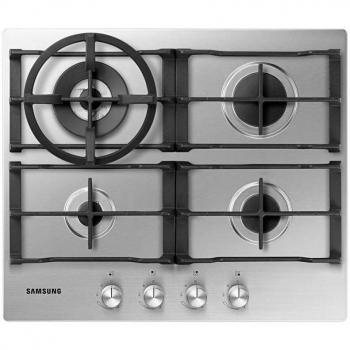 Samsung Premium Stainless Steel Gas Hob, 3 Burners + Wok Support – NA64H3030AS