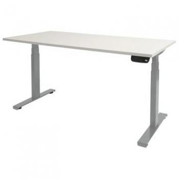 Dextro Plus Zit-Sta Bureau 160x80 Krijtwit met Alu T-Foot