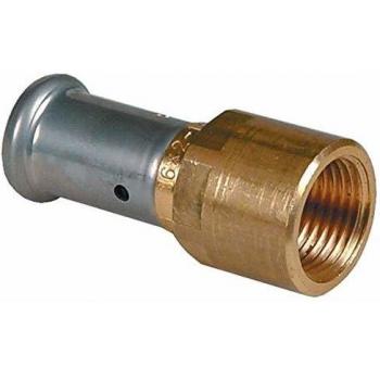 Raccordo in ottone a pressa f. Ø16x1/2 18P1604