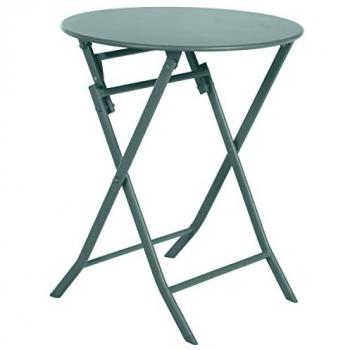 Mesa de Jardín 2 Asientos Verde Jade Greensboro Plegable