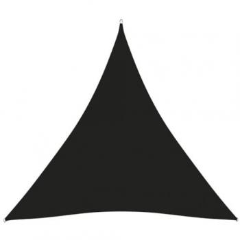 Parasol Triangular 6x6x6 m de Tejido Oxford Negro