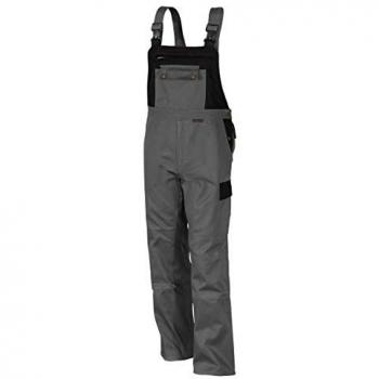 QUALITEX Herren Latzhose Grau/Schwarz